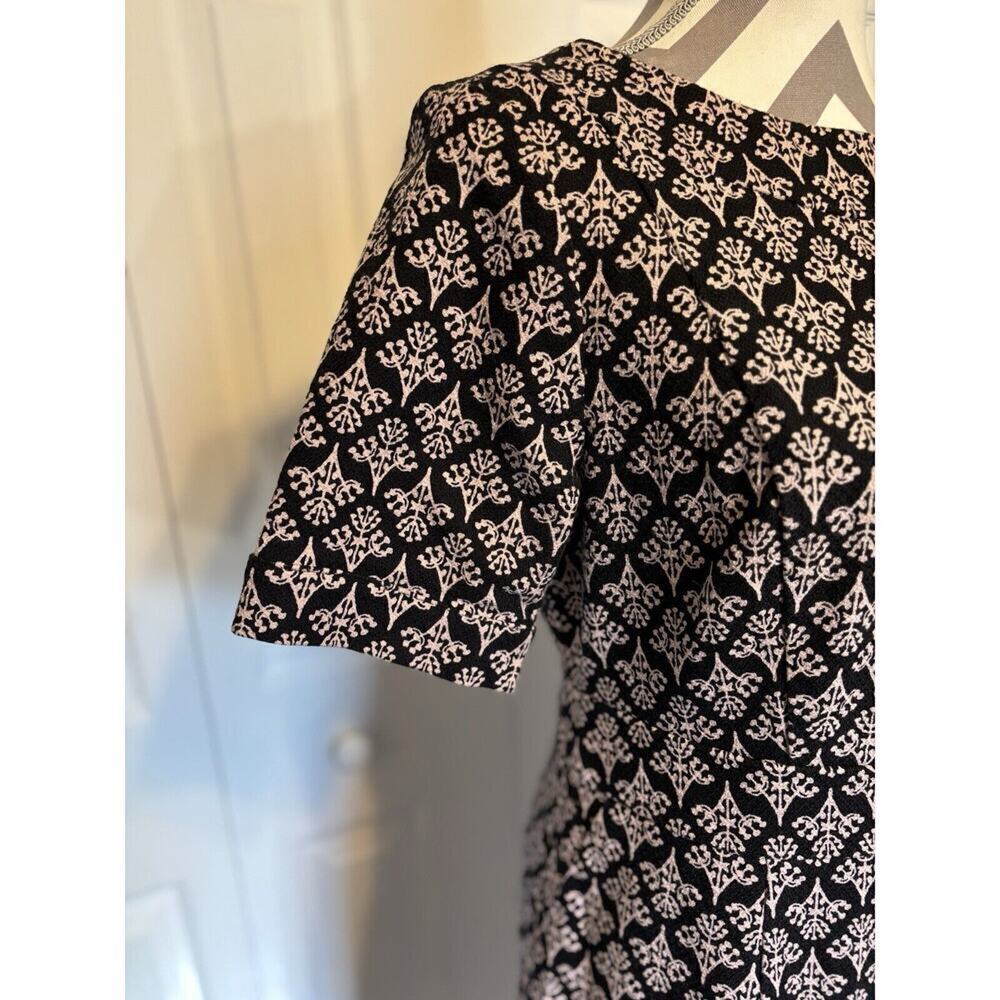 BODEN Talia Textured Dress 8 Long Career Office Classic Empire Waist Black - Picture 3 of 8